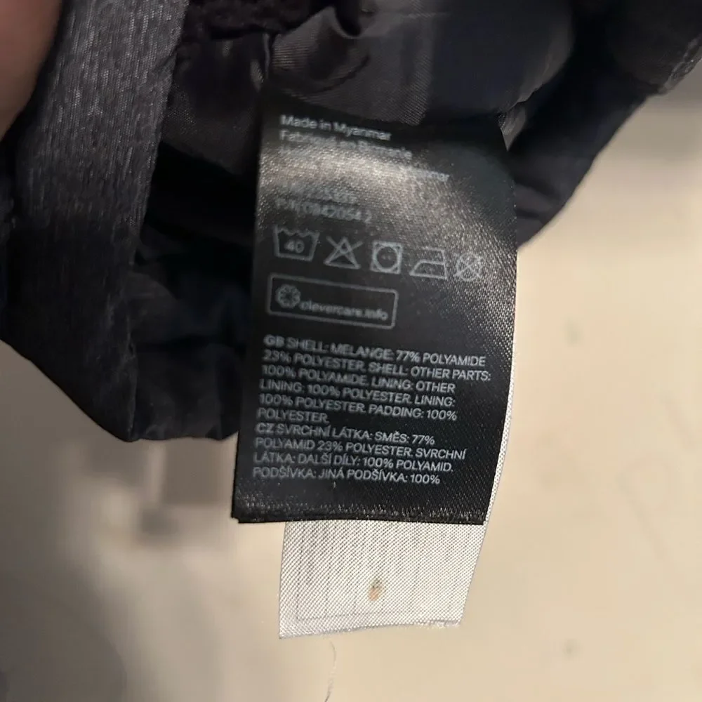 H&M Parka Black/Gray Lined Jacket(Size 7-8yrs)